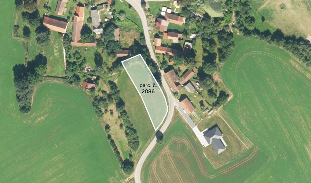 Prodej pozemku, 420 m², Pelhřimov, Křešín