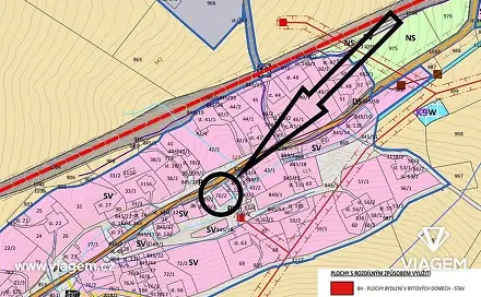 Prodej stavebního pozemku 275 m², Potštát, okres Přerov