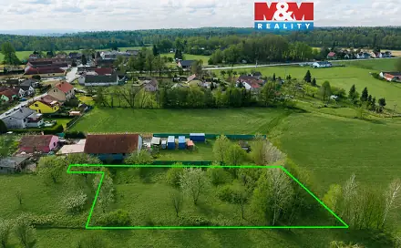 Prodej stavebního pozemku 1 727 m², Borovany - Trocnov, okres České Budějovice