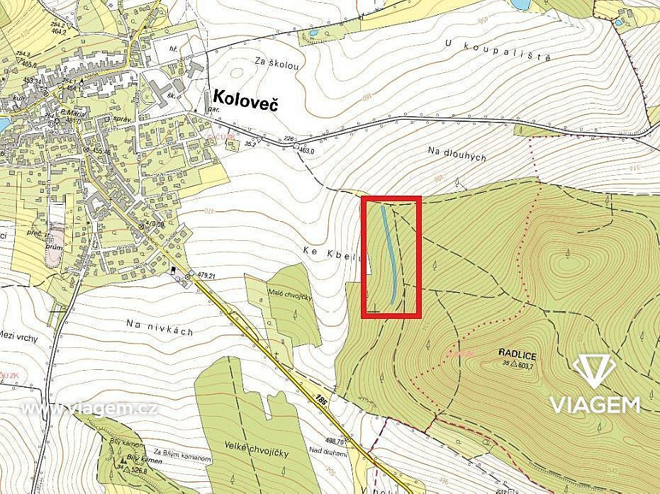 Prodej lesa 859 m² – pohled 4