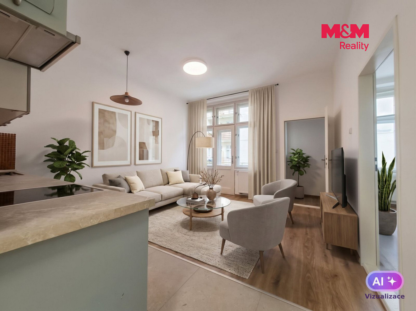 Pronájem bytu 2+kk 48 m² – fotografie 4