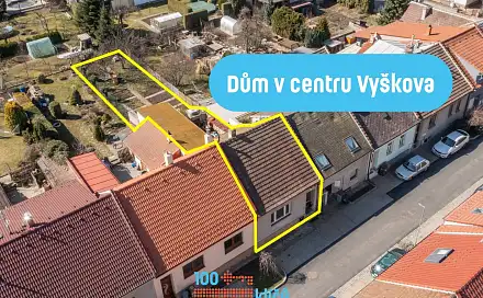 Prodej domu 80 m² s pozemkem 282 m², Alšova, Vyškov - Vyškov-Město