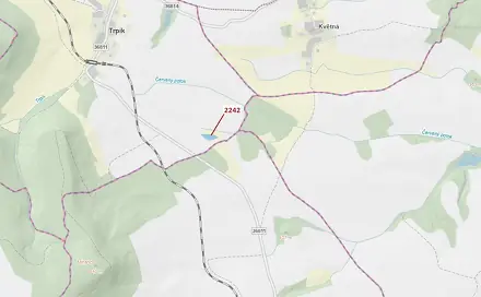 Dražba lesa 3 972 m², Trpík