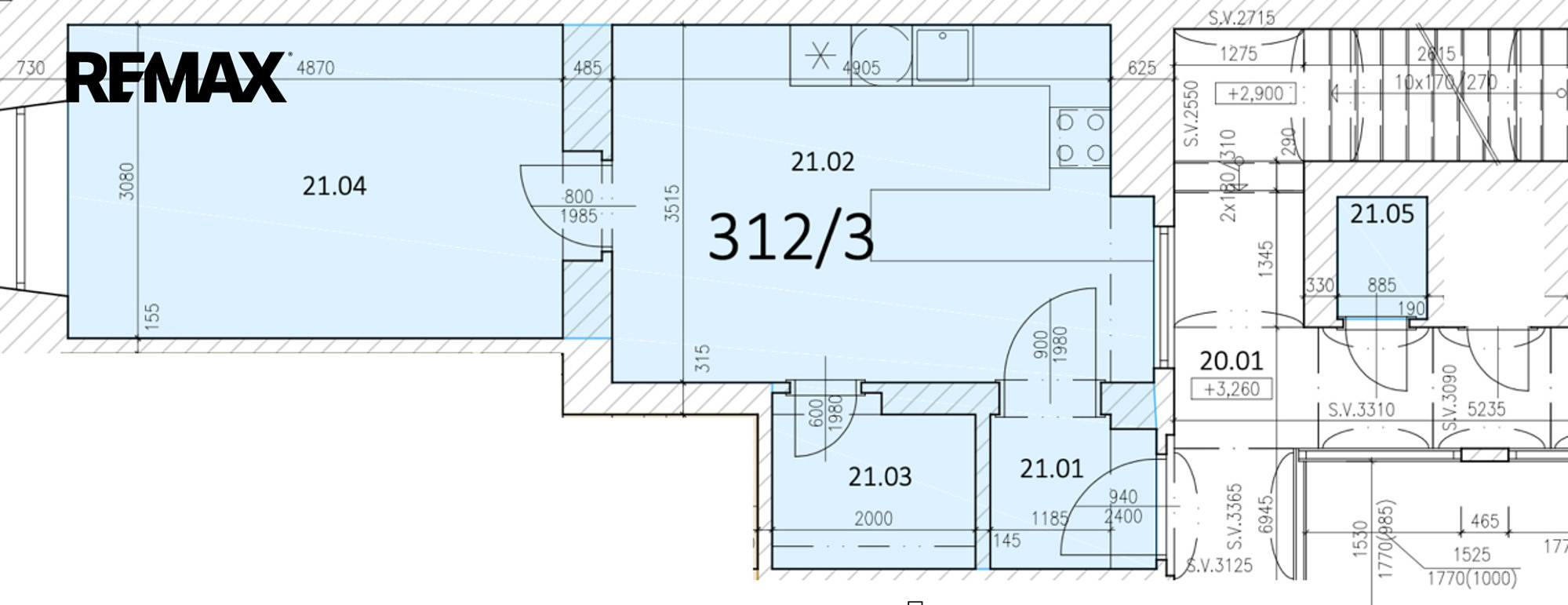 Pronájem bytu 2+kk 40 m² – fotografie 3