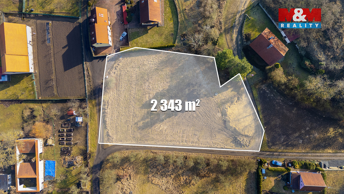 Prodej stavebního pozemku 2 343 m² – fotografie 2