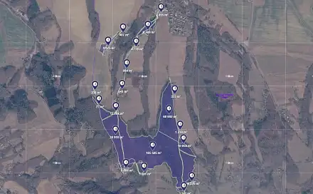 Prodej lesa 4 500 m², Lípa, okres Zlín