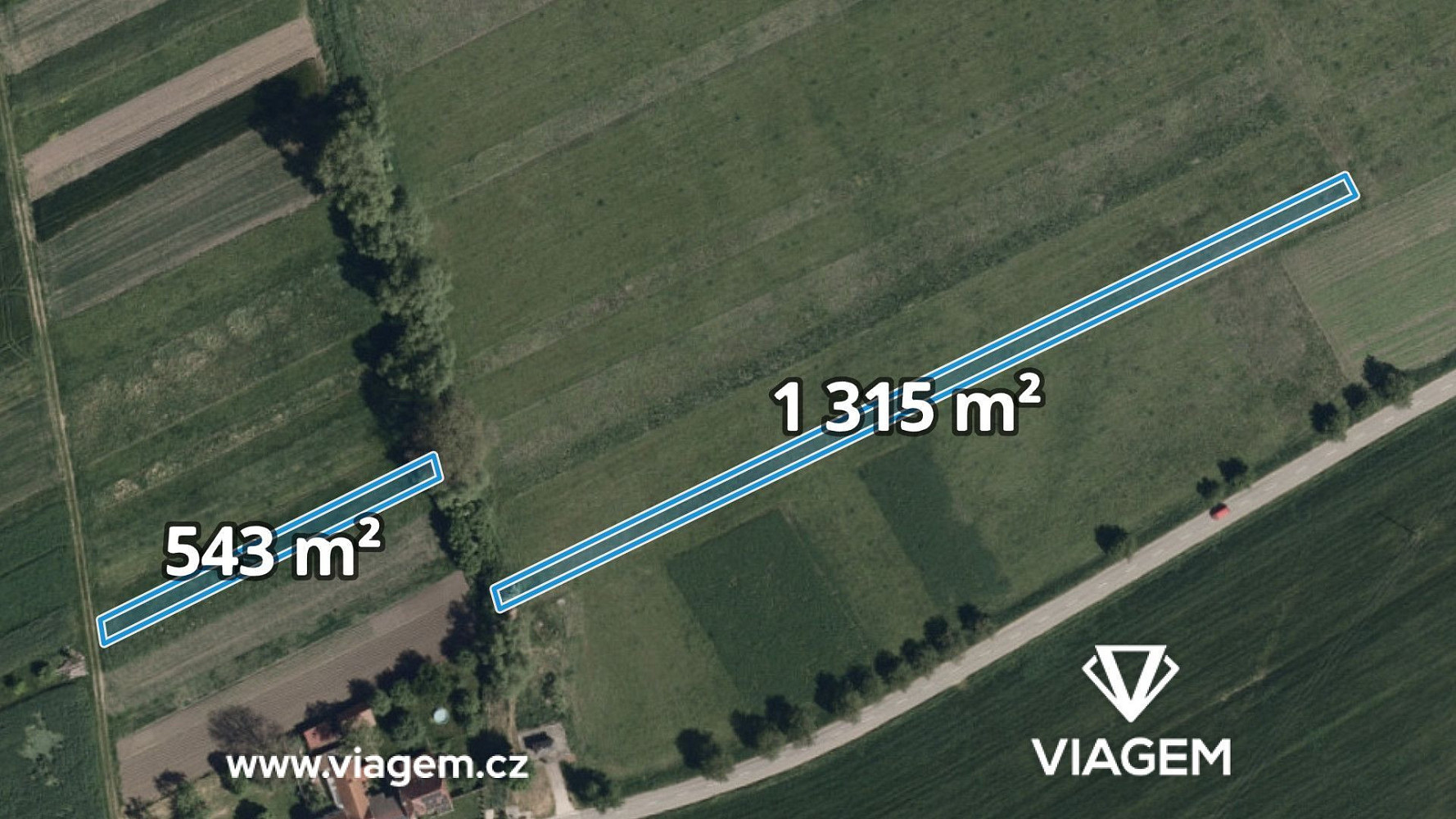 Prodej pole 929 m²