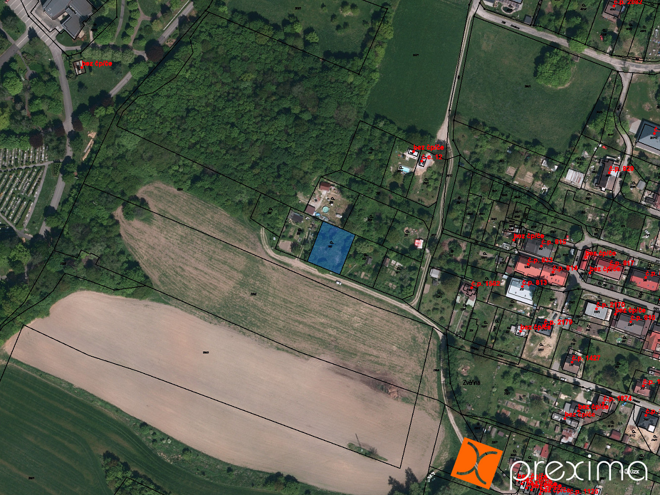 Prodej zahrady 204 m²
