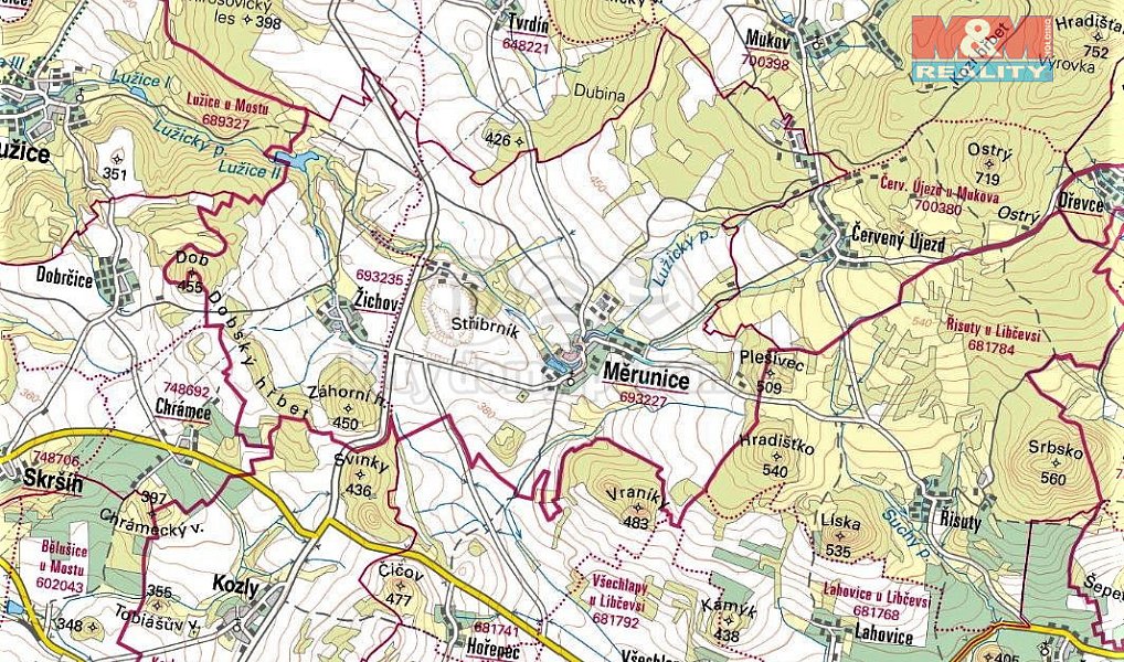 Prodej pozemku 2 008 m², Měrunice – náhled fotky 8