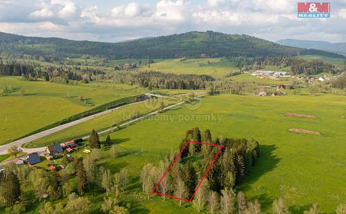 Prodej stavebního pozemku 3 229 m², Strážný, okres Prachatice