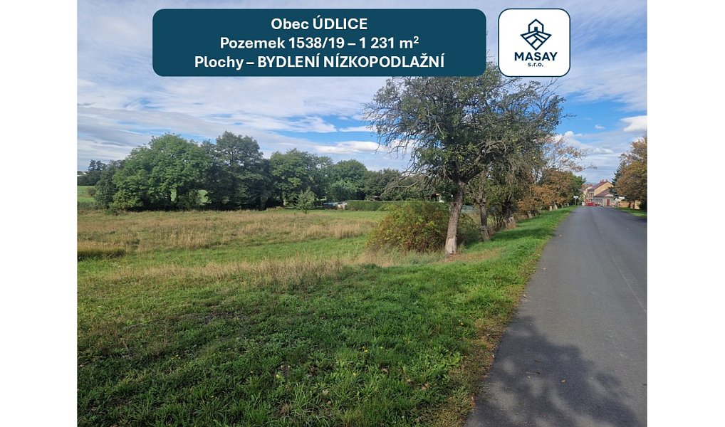Prodej stavebního pozemku 1 231 m², Údlice – náhled fotky 12