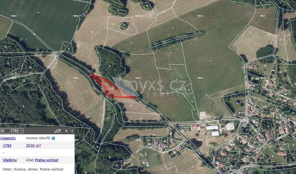 Prodej louky 3 030 m², Kunice – náhled fotky 3
