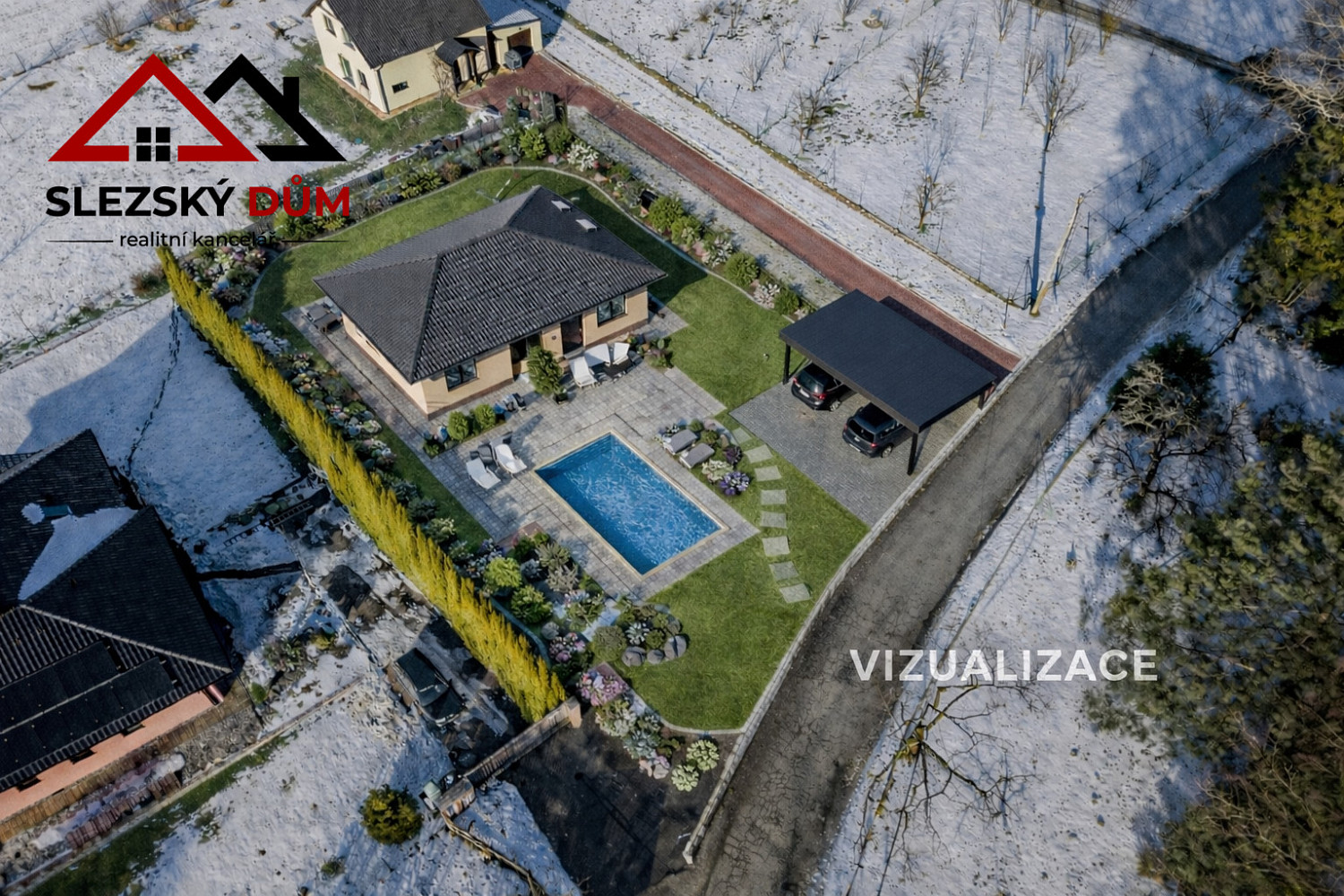 Prodej stavebního pozemku 1 260 m² – pohled 3