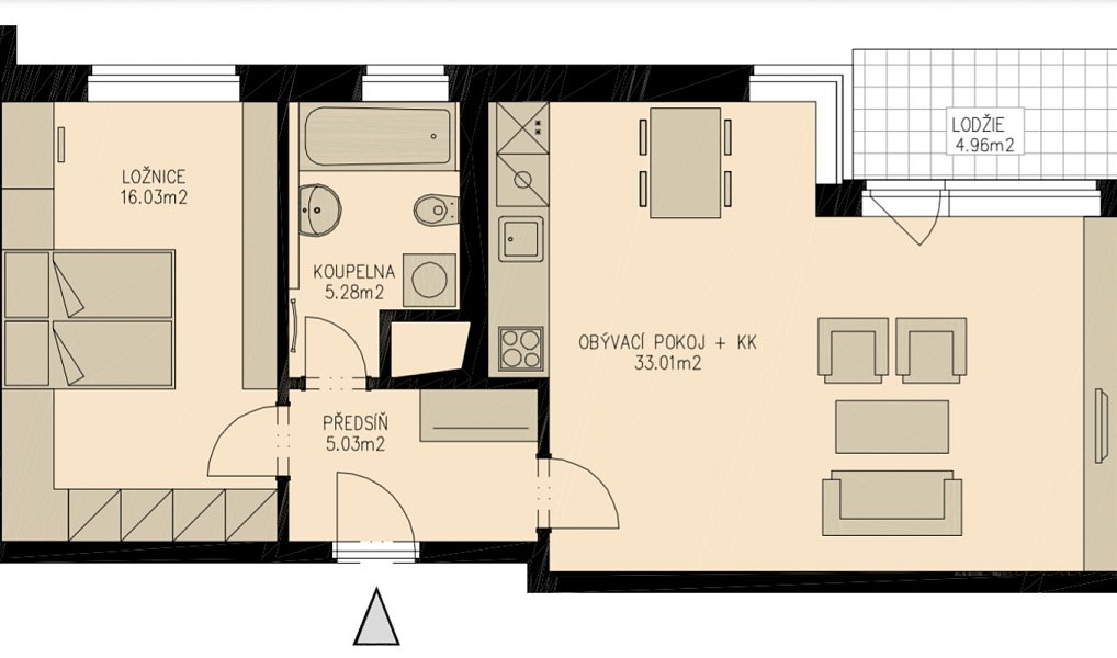 Pronájem bytu 2+kk 65 m², Praha – náhled fotky 30