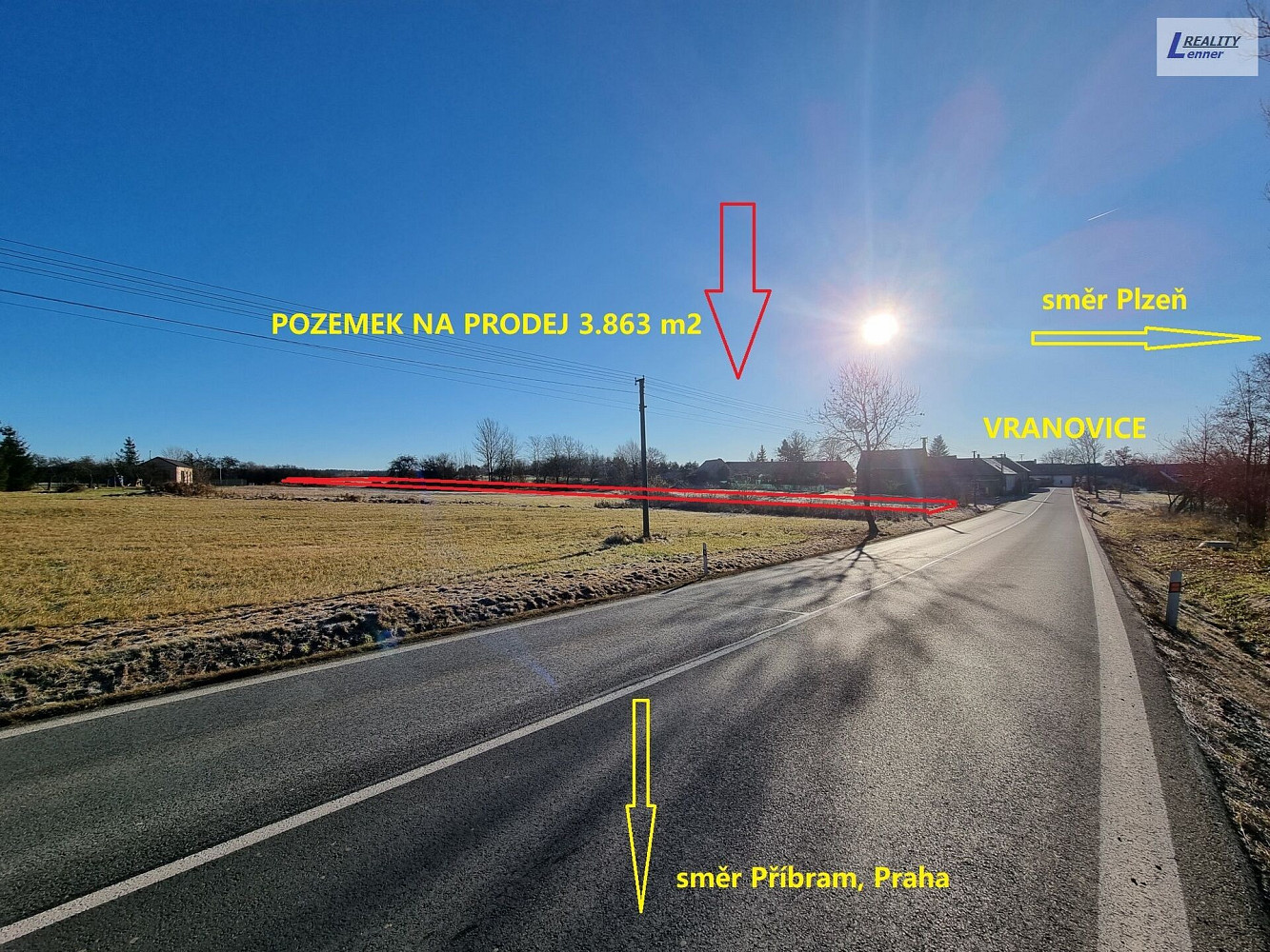 Prodej stavebního pozemku 3 863 m² – fotografie 4
