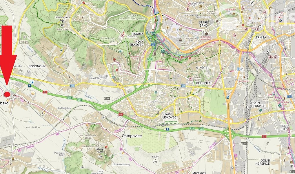 Prodej komerčního pozemku 1 097 m², Troubsko – náhled fotky 4