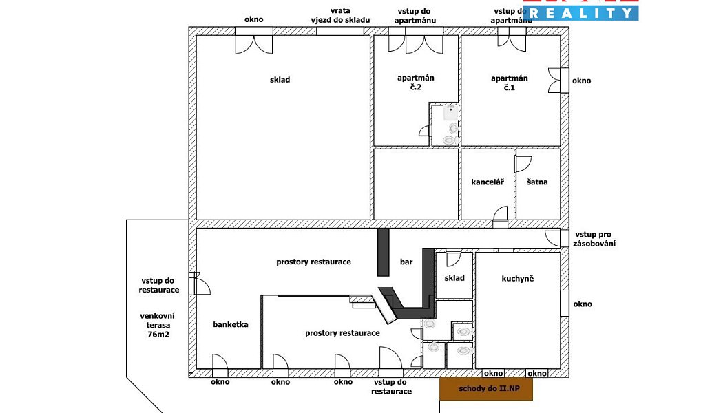 Prodej restaurace 530 m², Hukvaldy – náhled fotky 12