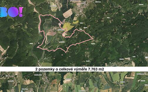 Prodej pole 7 763 m², Koryčany, okres Kroměříž