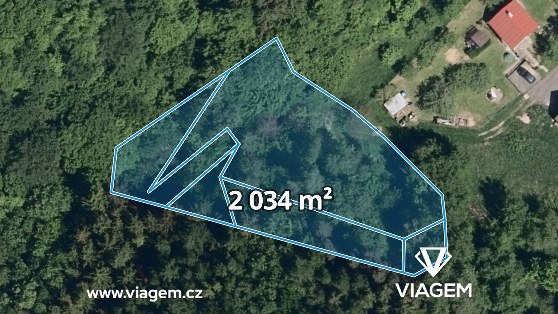 Prodej lesa 2 034 m²