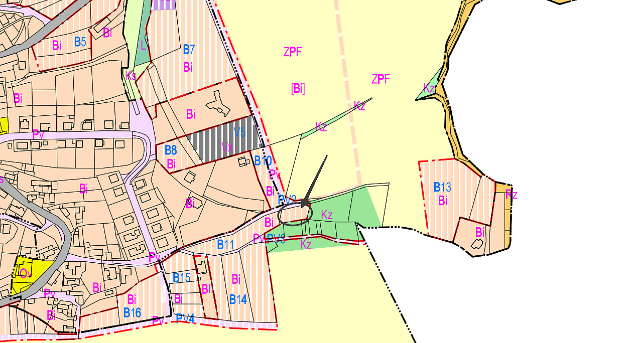 Prodej stavebního pozemku 705 m² – pohled 5