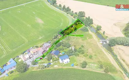 Prodej stavebního pozemku 1 718 m², U splavu, Štěpánov, okres Olomouc