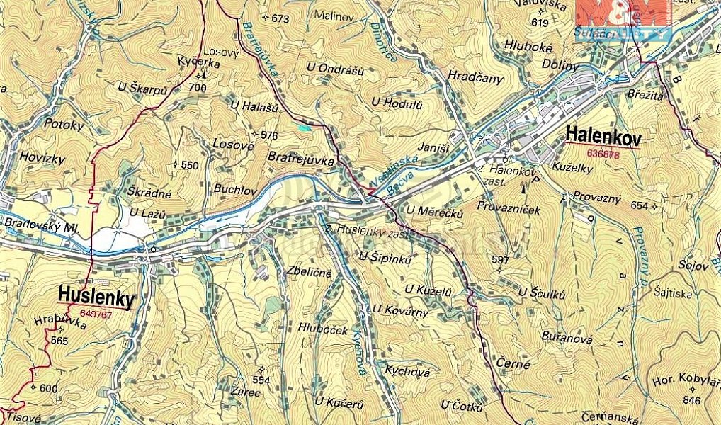 Prodej lesa 5 661 m², Huslenky – náhled fotky 6