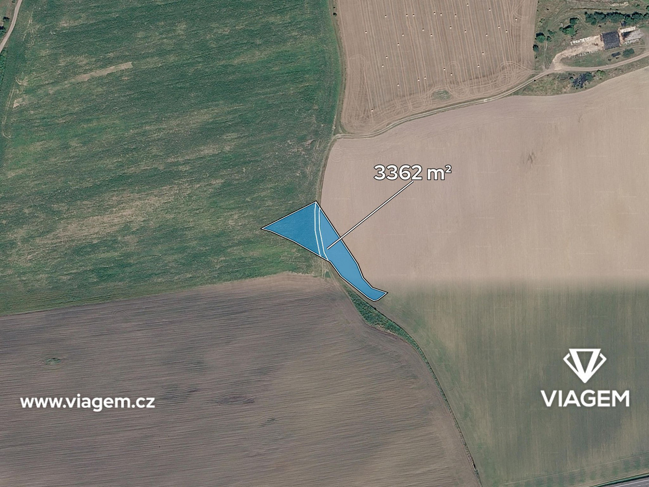Prodej pole 560 m² - Widok 2