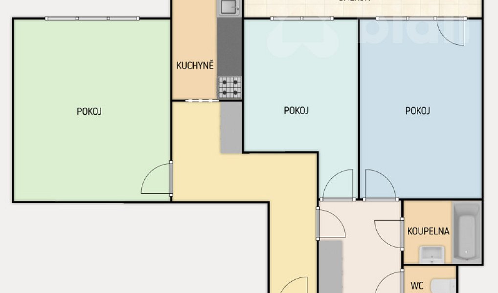 Prodej bytu 3+1 70 m², Praha – náhled fotky 2