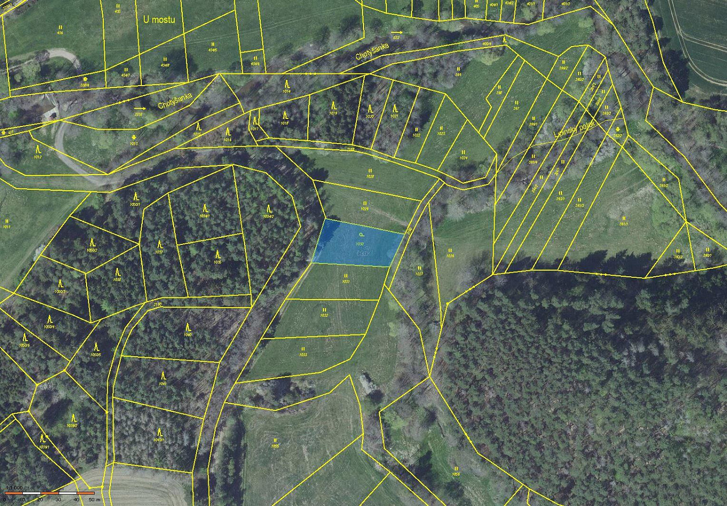 Prodej zahrady 953 m²