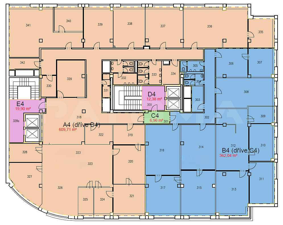 Pronájem kanceláře 682 m² – fotografie 3