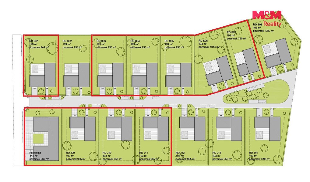 Prodej stavebního pozemku 933 m², Květnice – náhled fotky 3