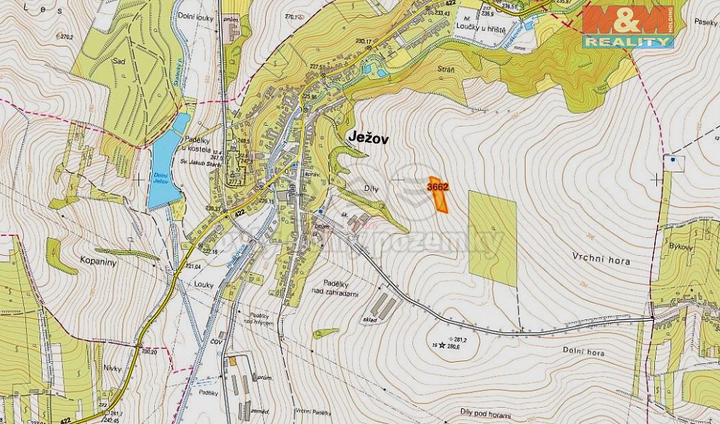 Prodej pole 1 462 m², Ježov – náhled fotky 3