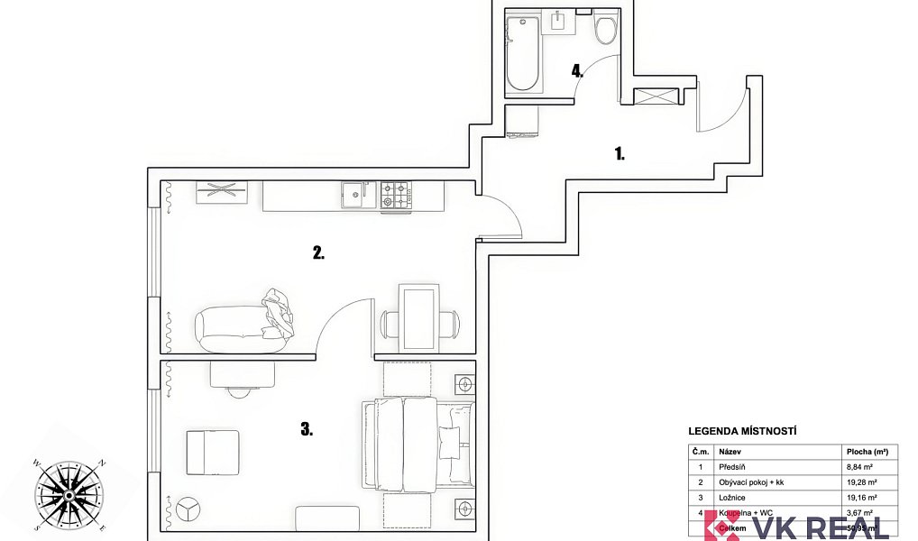 Prodej bytu 2+kk 50 m², Plzeň – náhled fotky 19