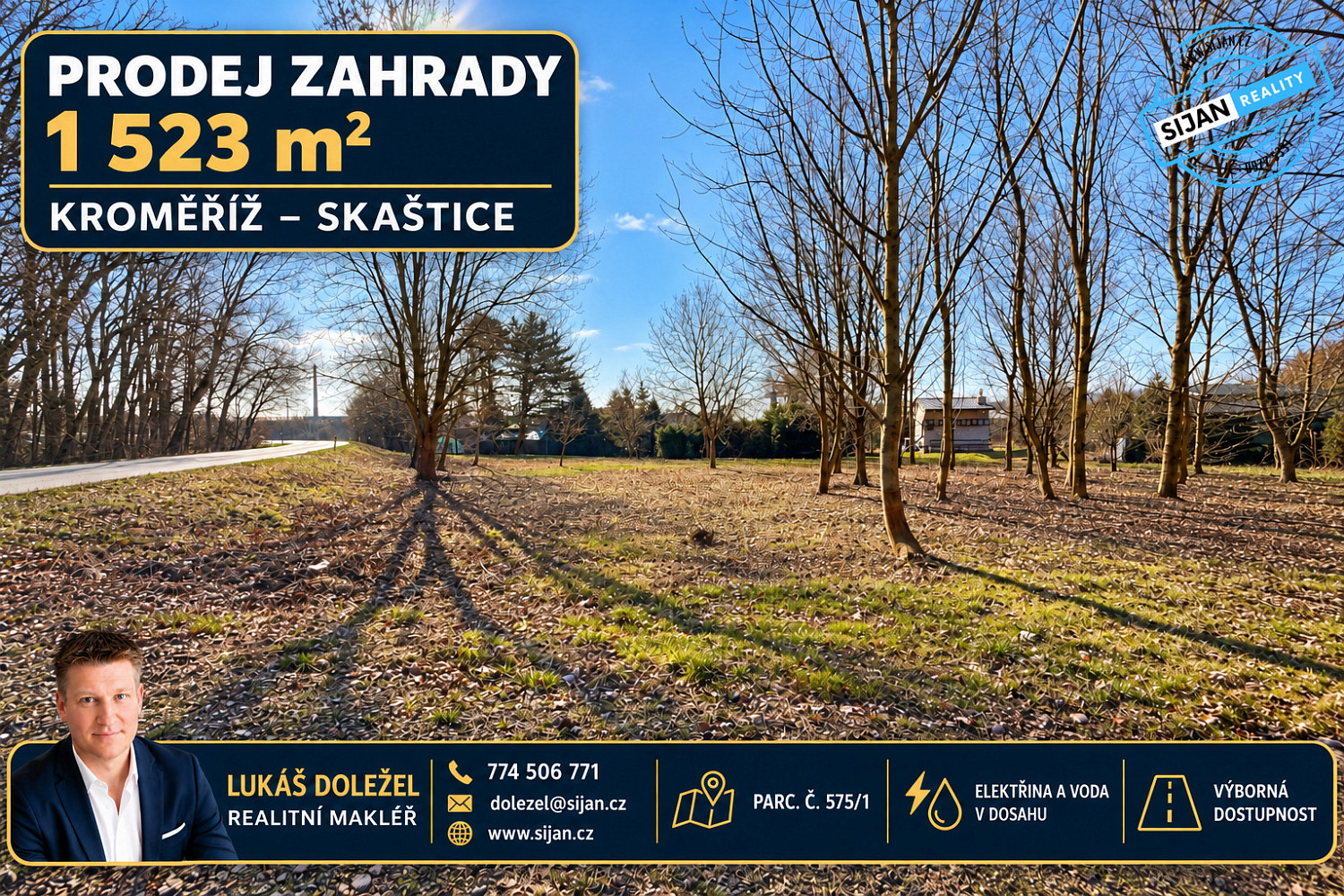 Prodej zahrady 1 523 m²