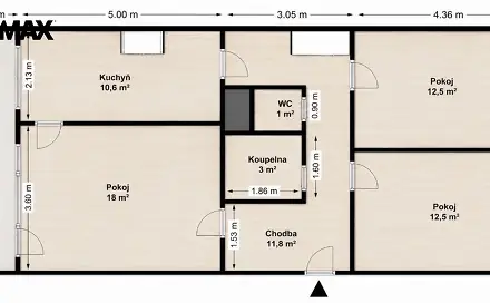 Prodej bytu 3+1 73 m², Borovanského, Praha 5 - Stodůlky