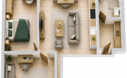 Prodej bytu 3+kk 60 m², Kyjov, okres Hodonín