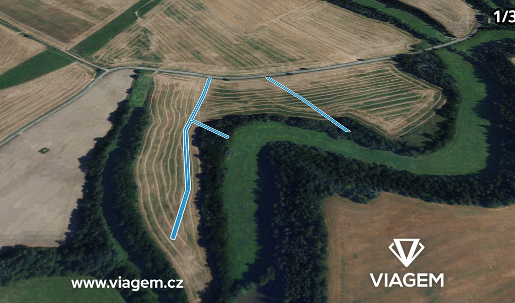 Prodej pole 1 312 m², Otinoves – náhled fotky 2