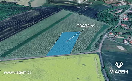 Prodej pole 2 609 m², Hostim, okres Znojmo