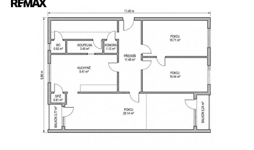 Prodej bytu 4+1 88 m², Pardubice – náhled fotky 5