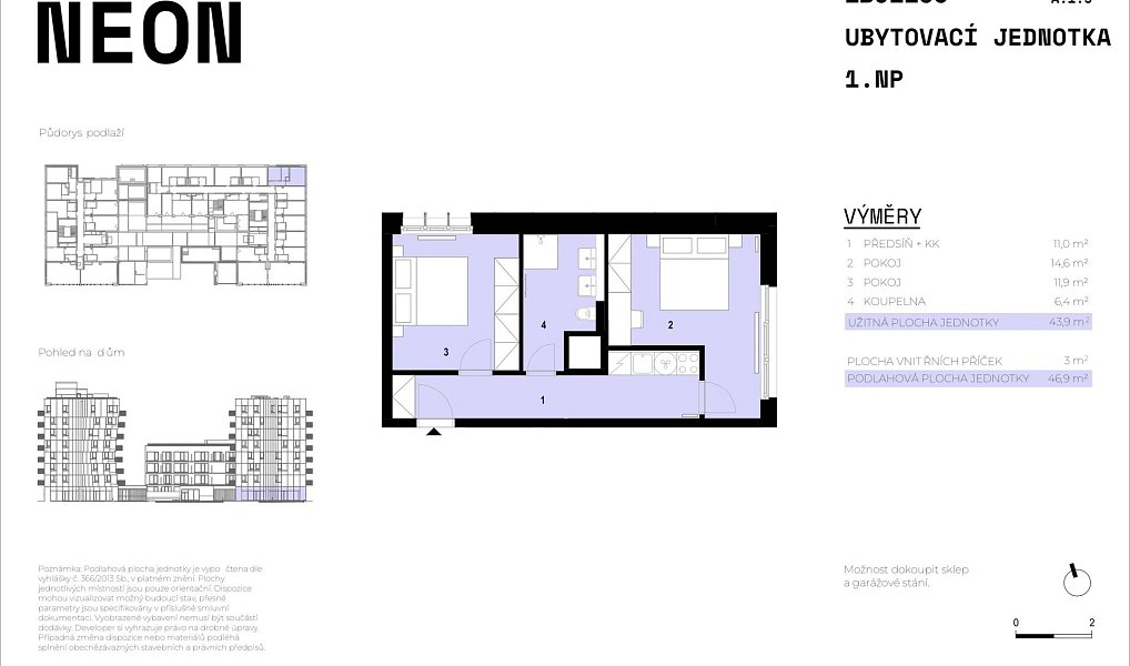 Prodej bytu 2+1 44 m², Brno – náhled fotky 2