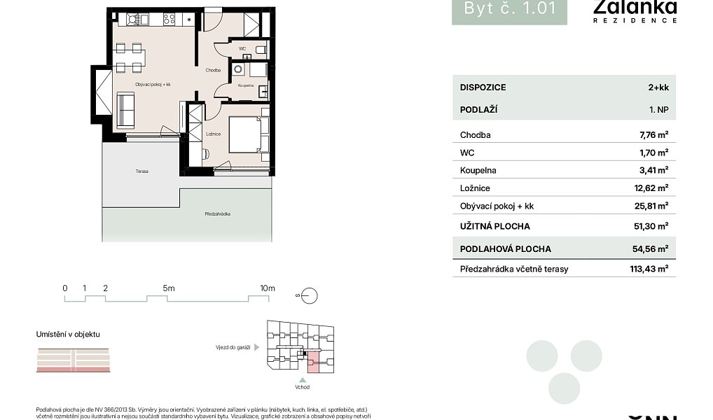 Prodej bytu 2+kk 55 m², Praha – náhled fotky 2