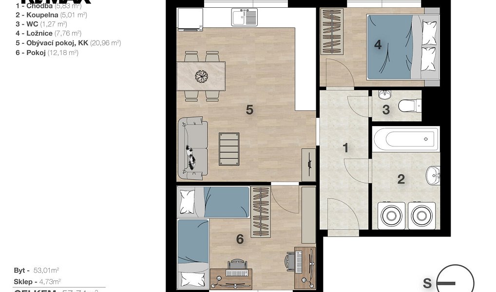 Prodej bytu 3+kk 58 m², Dolní Chvatliny – náhled fotky 12