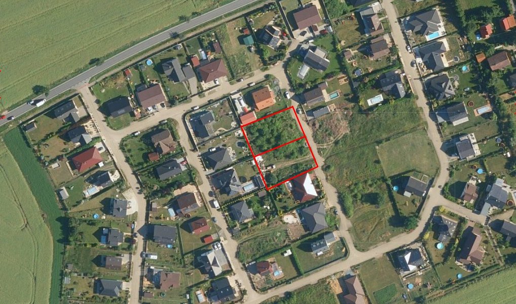 Prodej stavebního pozemku 1 800 m², Křenice – fotka 1 z 5