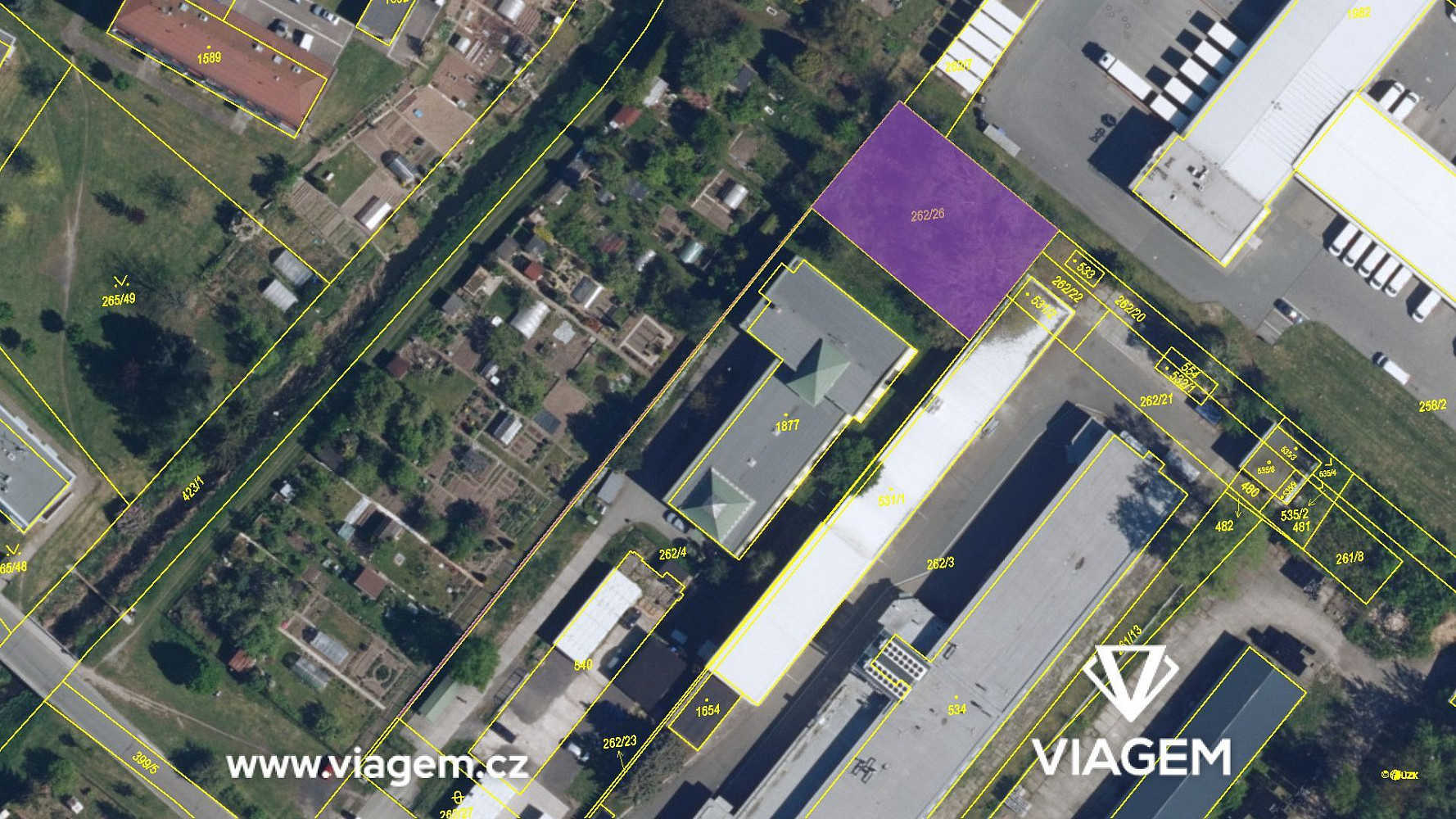 Prodej komerčního pozemku 869 m² – fotografie 4