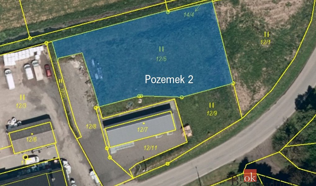 Prodej stavebního pozemku 1 262 m², Vřesina – fotka 1 z 9