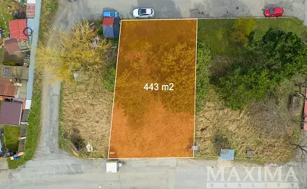 Prodej stavebního pozemku 443 m², Olomouc - Slavonín