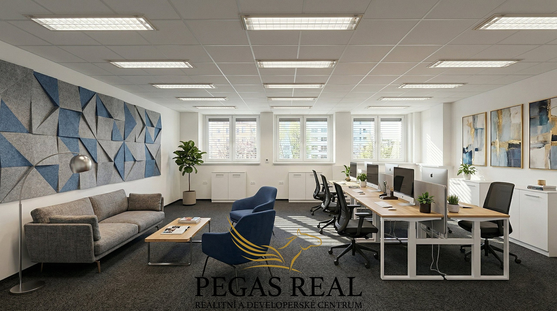 Pronájem kanceláře 215 m²