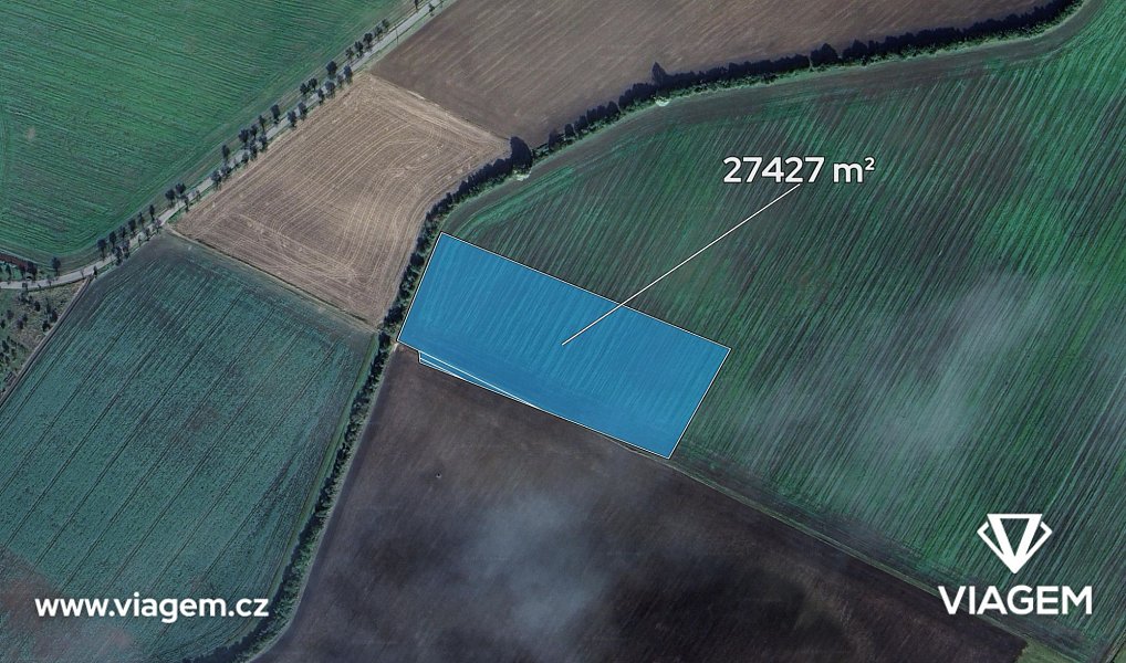 Prodej pole 27 427 m², Roštění – náhled fotky 2