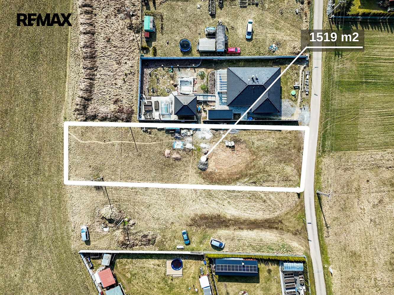 Prodej stavebního pozemku 1 519 m² – pohled 6