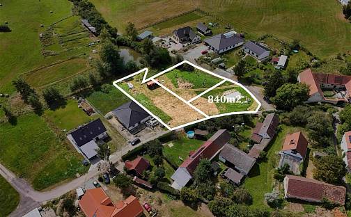 Prodej stavebního pozemku 840 m², Vrábče, okres České Budějovice